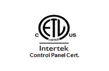 Intertek Control Panel Cert. Intertek Control Panel Cert.